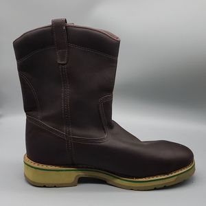 Men’s HyTest Brown Leather Boots (steel toe)